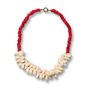 Bonnie Studios Luc Shell Necklace Red