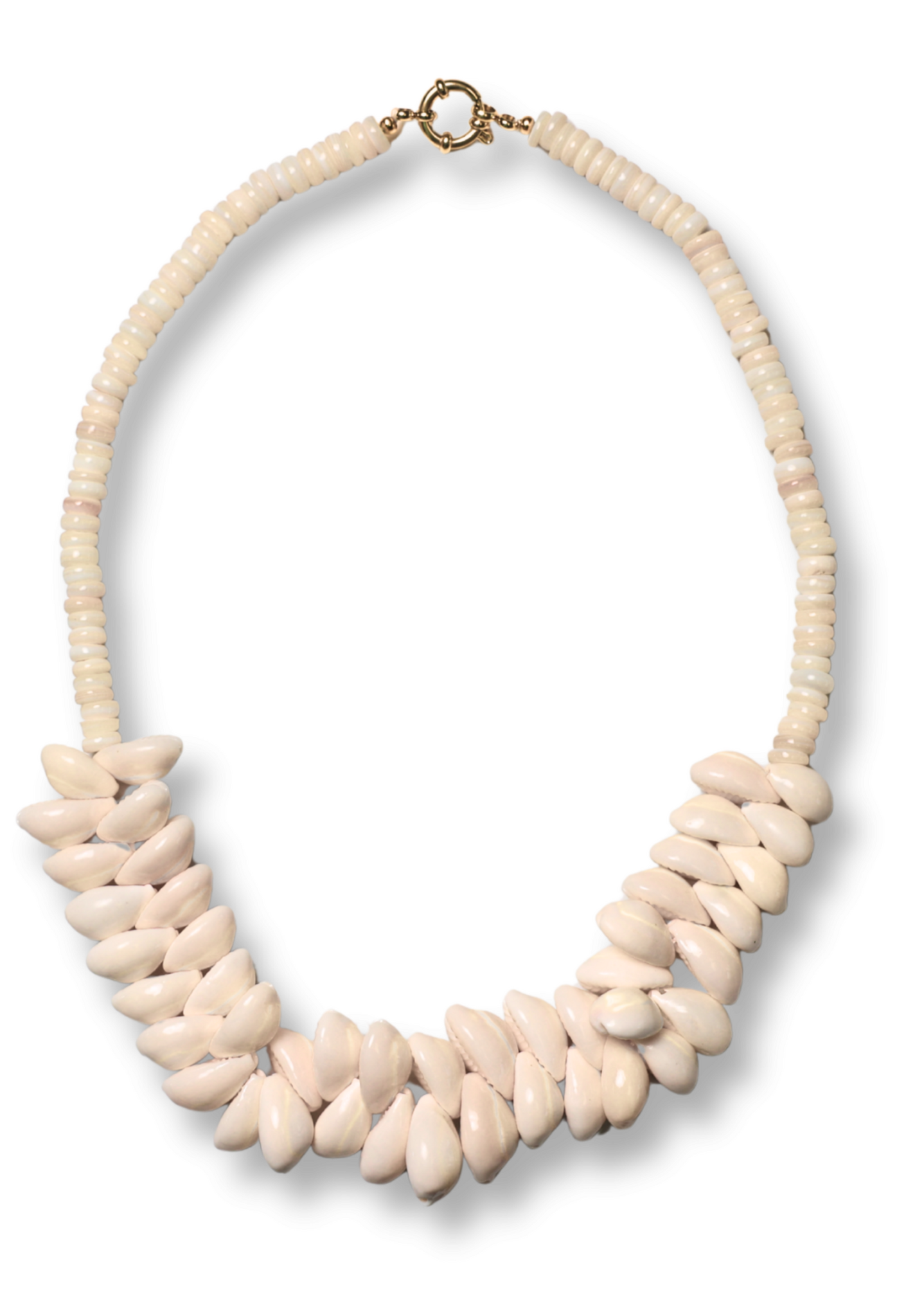 Bonnie Studios Luc Shell Necklace White - Liefste Fashion