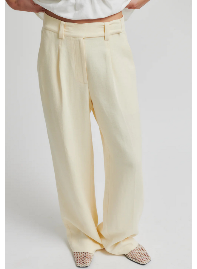Second Female Lino Classic Trousers Alabaster Gleam