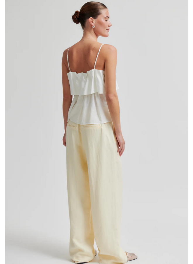 Second Female Lino Classic Trousers Alabaster Gleam