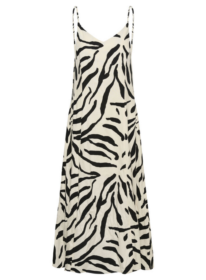 Gestuz Zeona P Dress Graphic Black White