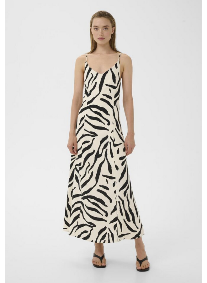 Gestuz Zeona P Dress Graphic Black White