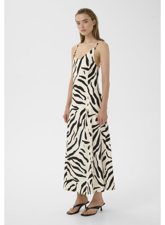 Gestuz Zeona P Dress Graphic Black White