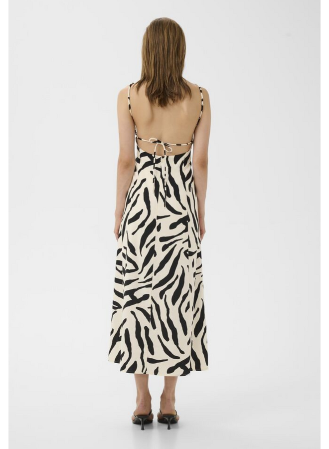 Gestuz Zeona P Dress Graphic Black White