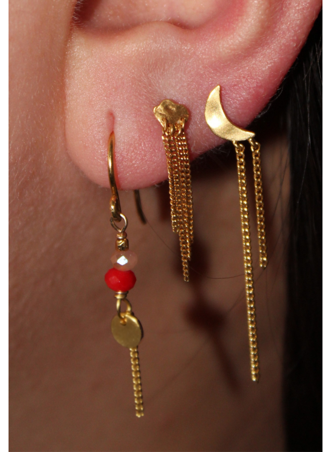 Stine A Petit Shell Reflections Earring with Chains - per stuk