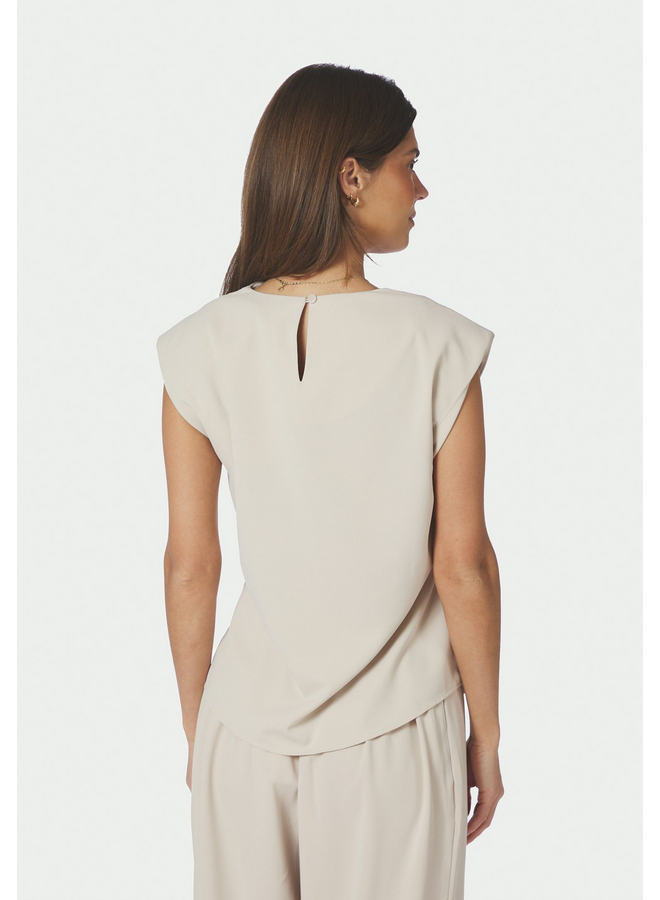 Neo Noir Katarim Crepe Top Ivory