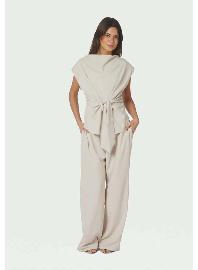 Neo Noir Katarim Crepe Top Ivory