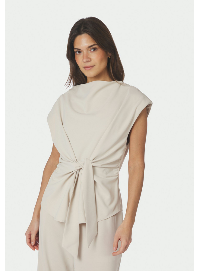 Neo Noir Katarim Crepe Top Ivory
