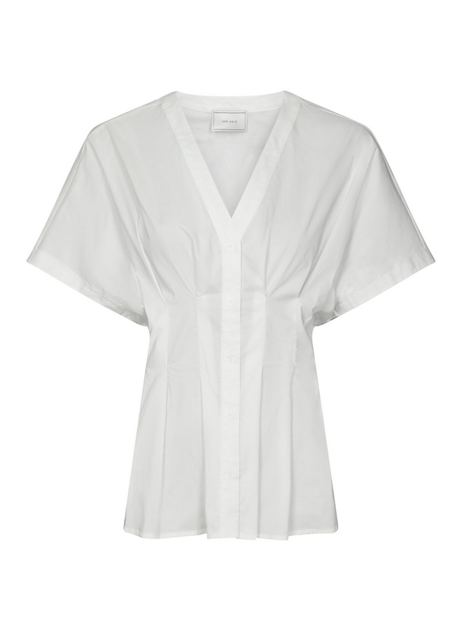 Neo Noir Adamma Poplin Blouse White