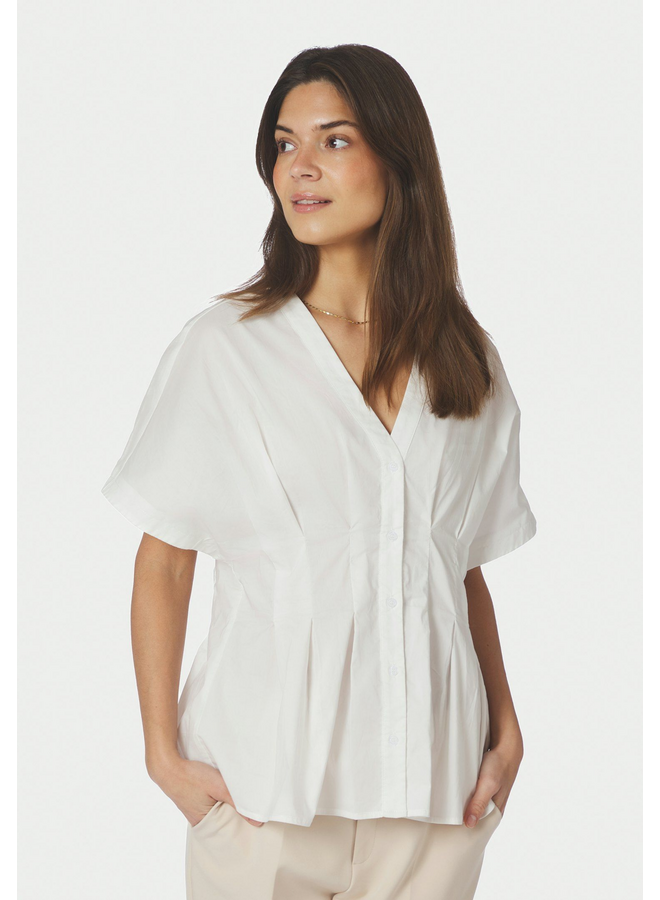 Neo Noir Adamma Poplin Blouse White