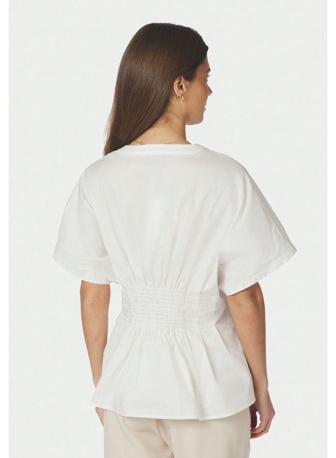 Neo Noir Adamma Poplin Blouse White