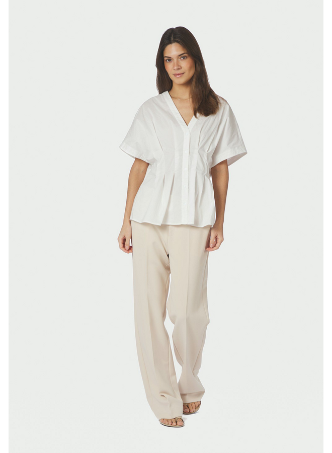 Neo Noir Adamma Poplin Blouse White