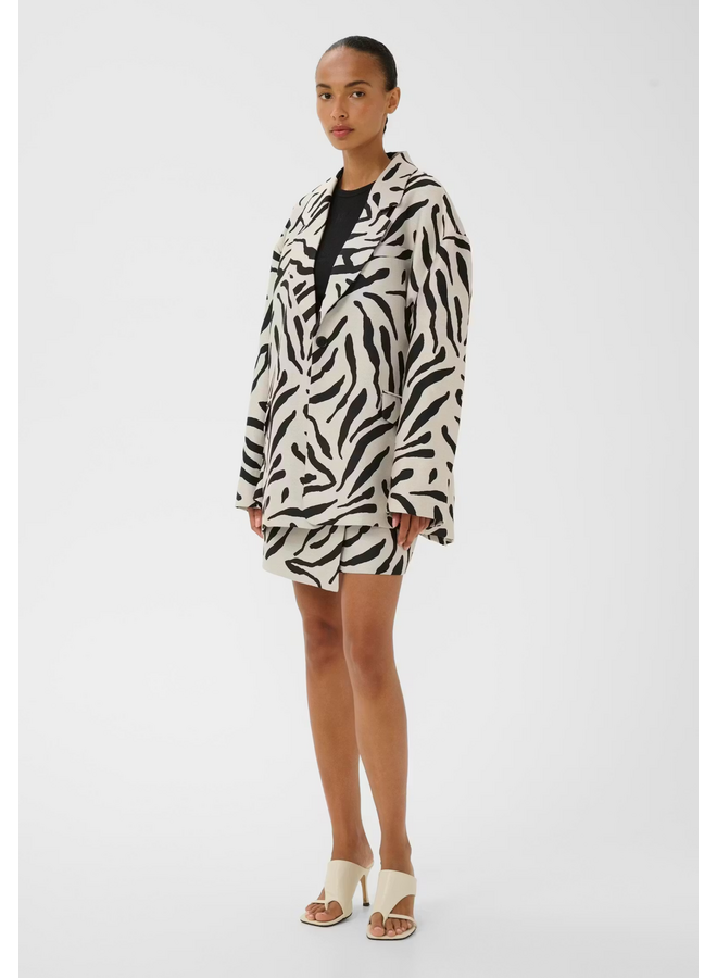 Gestuz Zebe OZ Blazer Graphic Black White