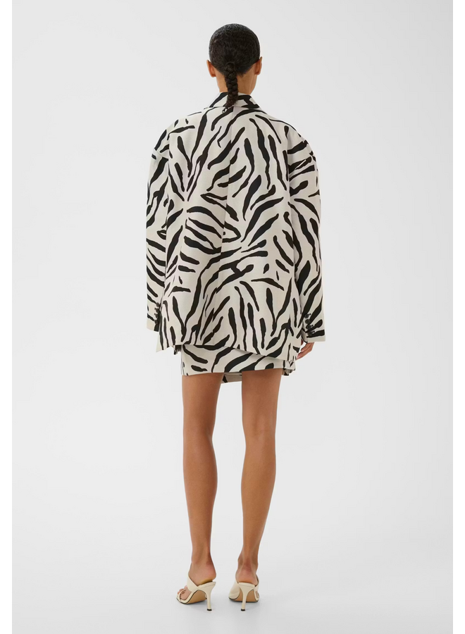 Gestuz Zebe OZ Blazer Graphic Black White