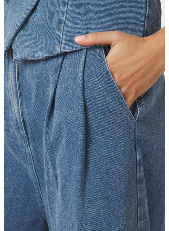 Neo Noir Rosel Denim Shorts Blue