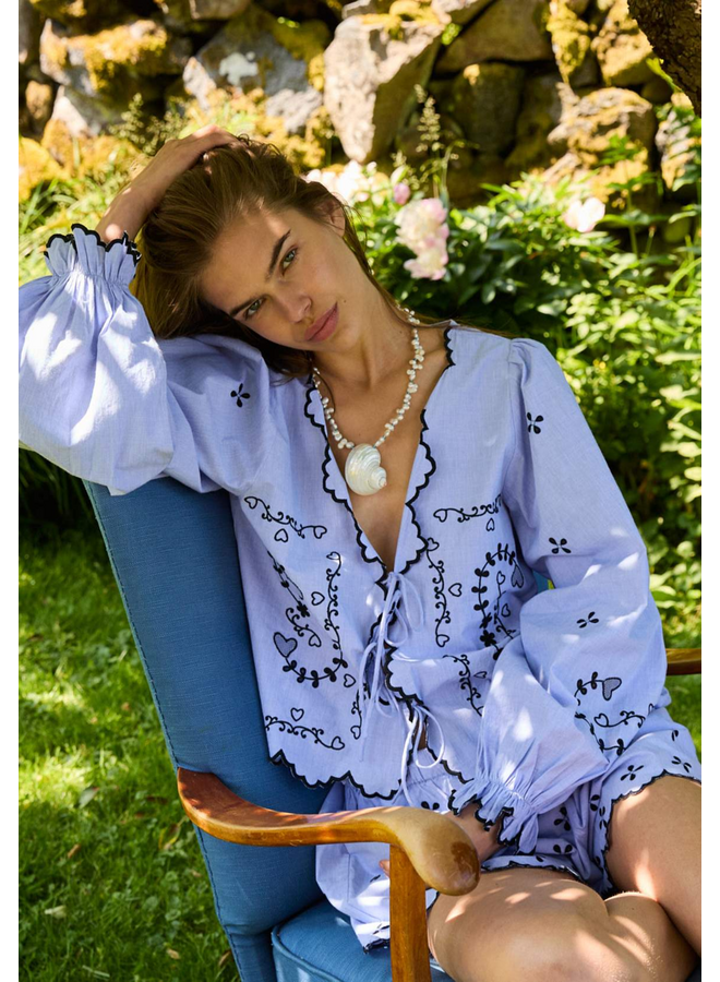 Sissel Edelbo Tone Top Organic Cotton Blue Chambray