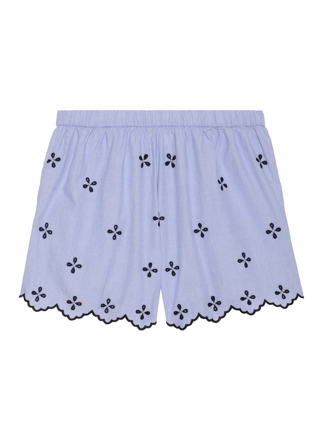 Sissel Edelbo Tone Shorts Organic Cotton Blue Chambray