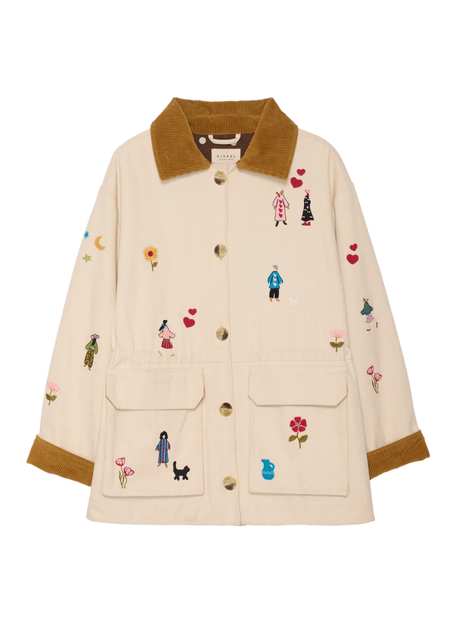 Sissel Edelbo Cara Jacket White Swan Organic Cotton ONE SIZE