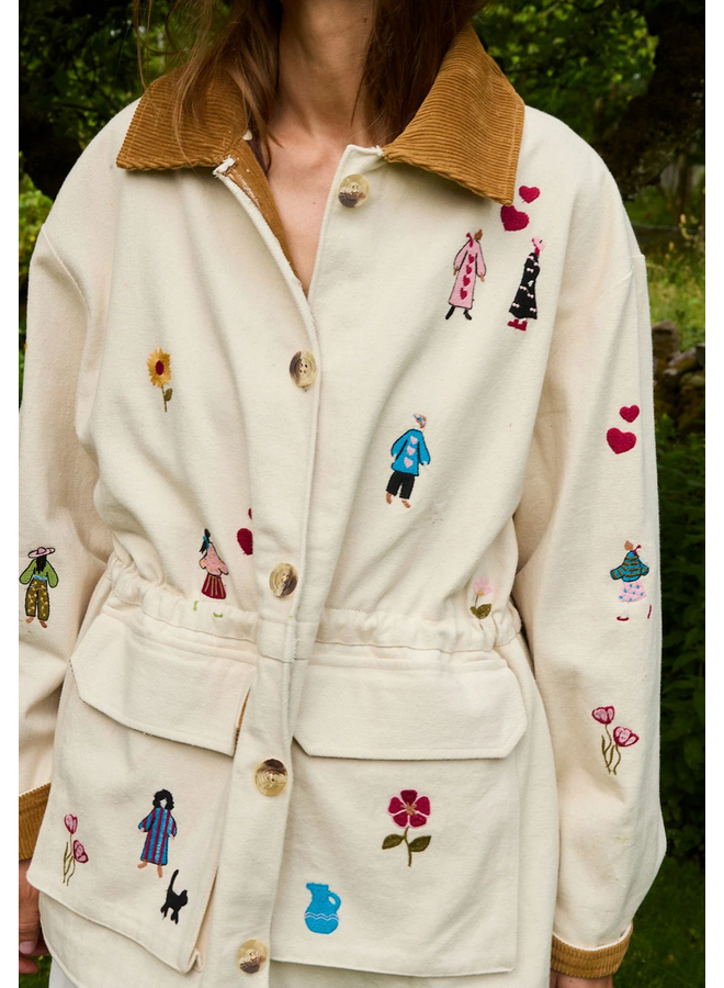 Sissel Edelbo Cara Jacket White Swan Organic Cotton ONE SIZE