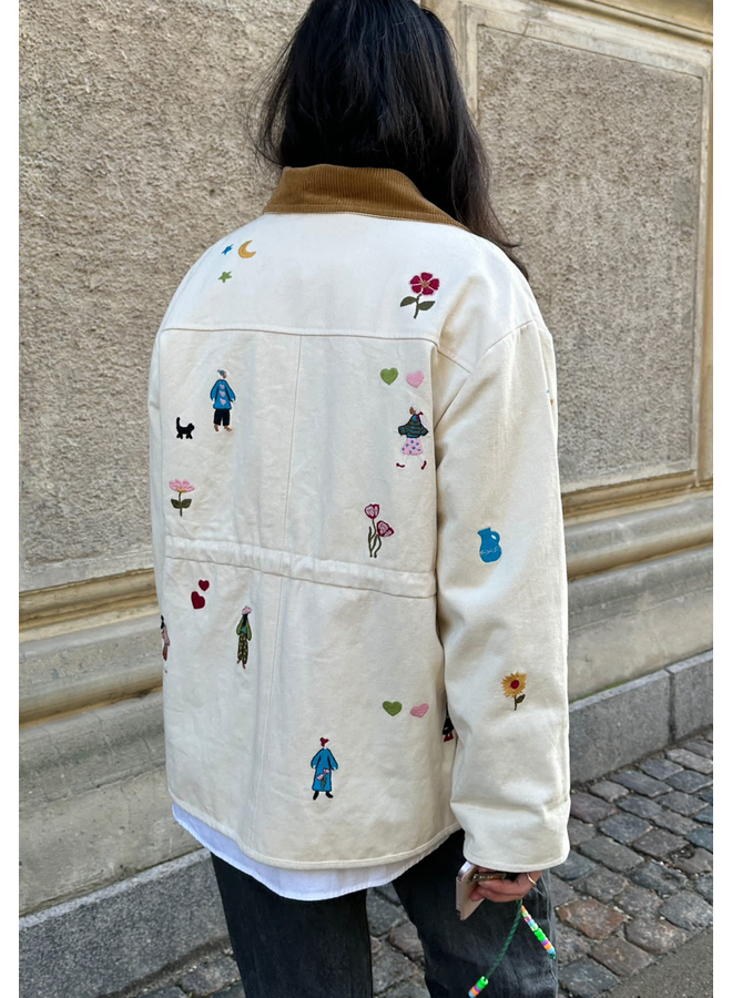 Sissel Edelbo Cara Jacket White Swan Organic Cotton ONE SIZE