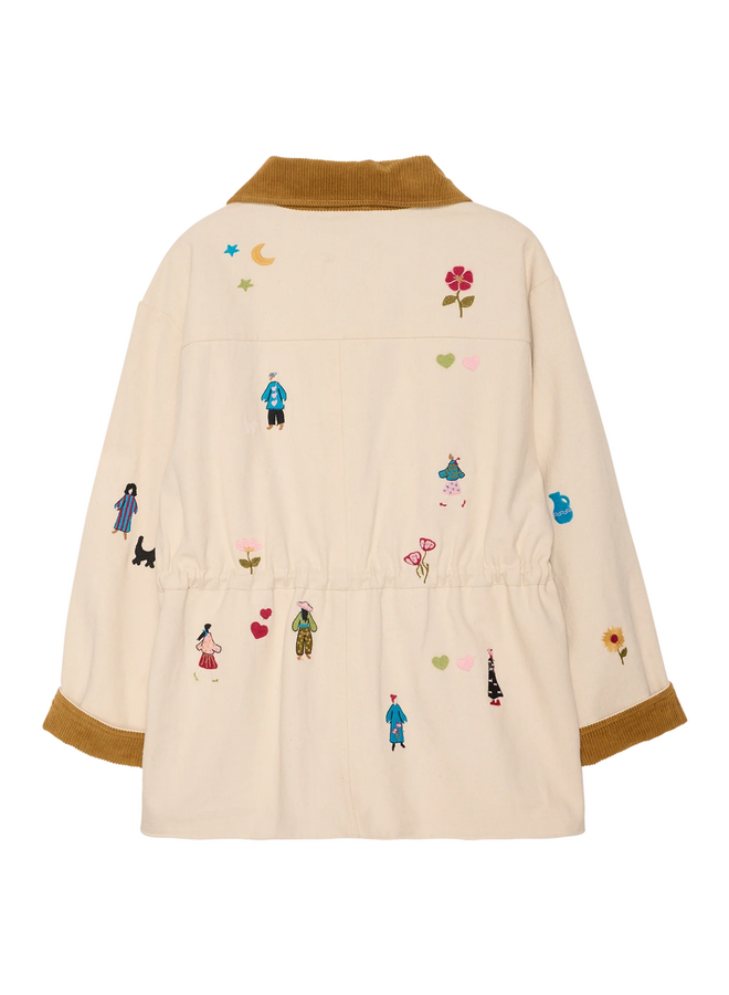 Sissel Edelbo Cara Jacket White Swan Organic Cotton ONE SIZE