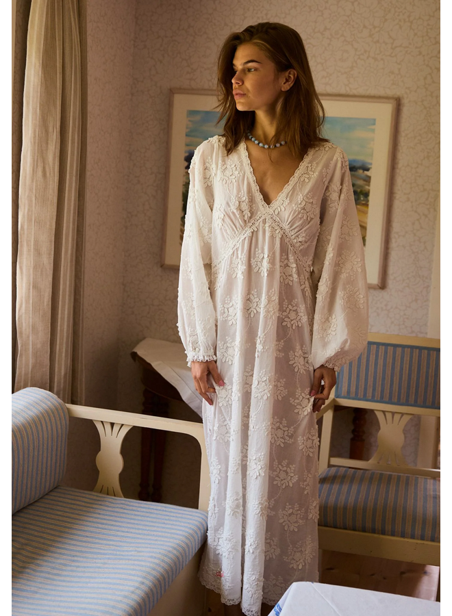Sissel Edelbo Delphine Dress - Off White Leftover Fabrics S/M