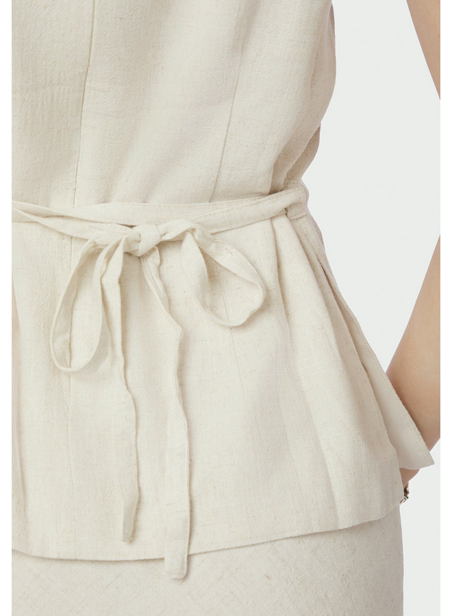 Neo Noir Nassa Linen Top Natural