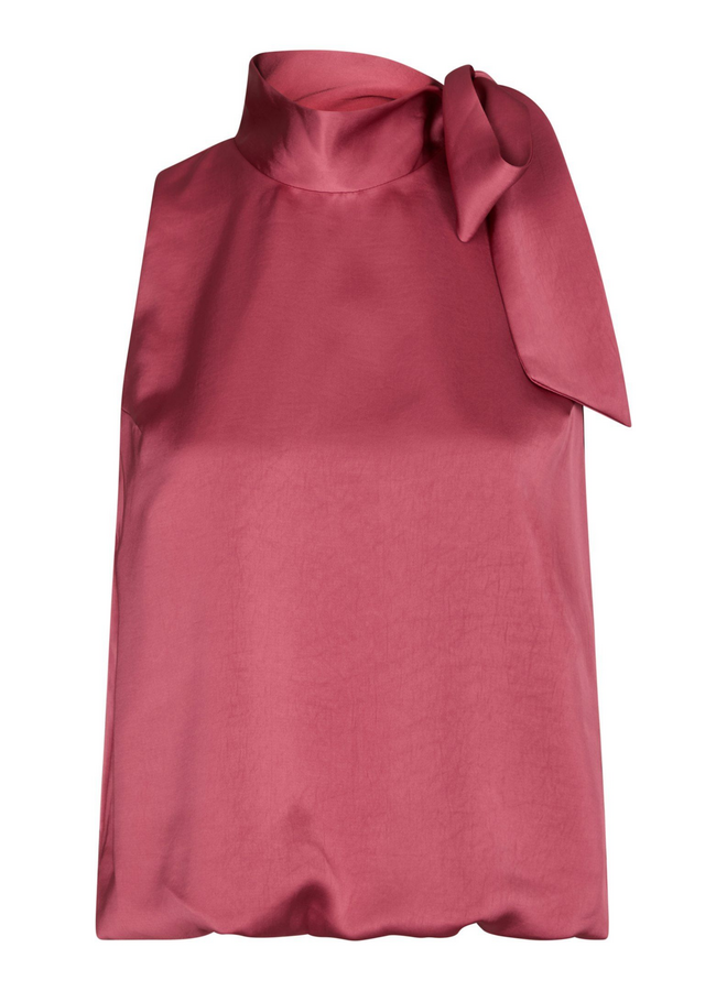 Neo Noir Veda Heavy Sateen Top Cherry Pink
