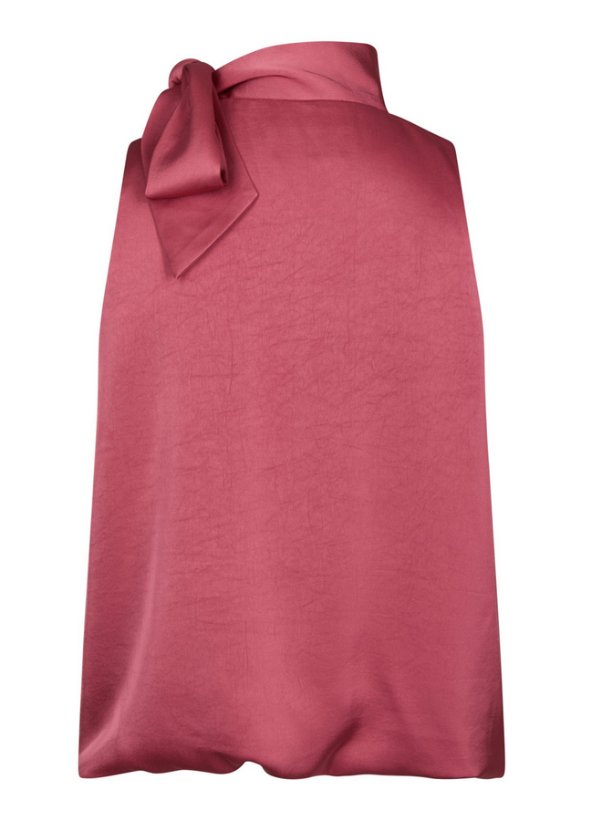 Neo Noir Veda Heavy Sateen Top Cherry Pink