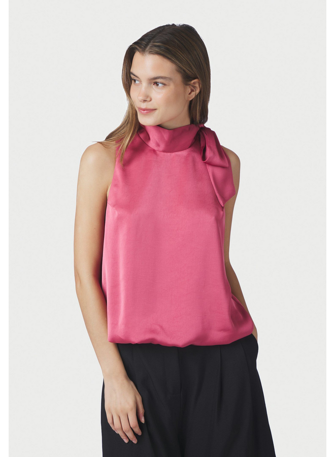 Neo Noir Veda Heavy Sateen Top Cherry Pink