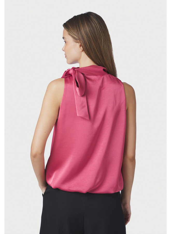 Neo Noir Veda Heavy Sateen Top Cherry Pink