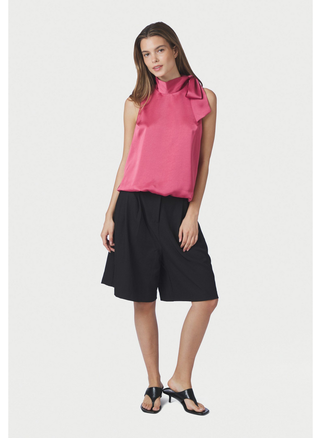 Neo Noir Veda Heavy Sateen Top Cherry Pink