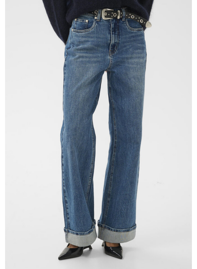 Gestuz Sara HW Wide Jeans NOOS Washed Mid