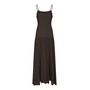 Neo Noir Jackie S Voile Dress Dark Brown