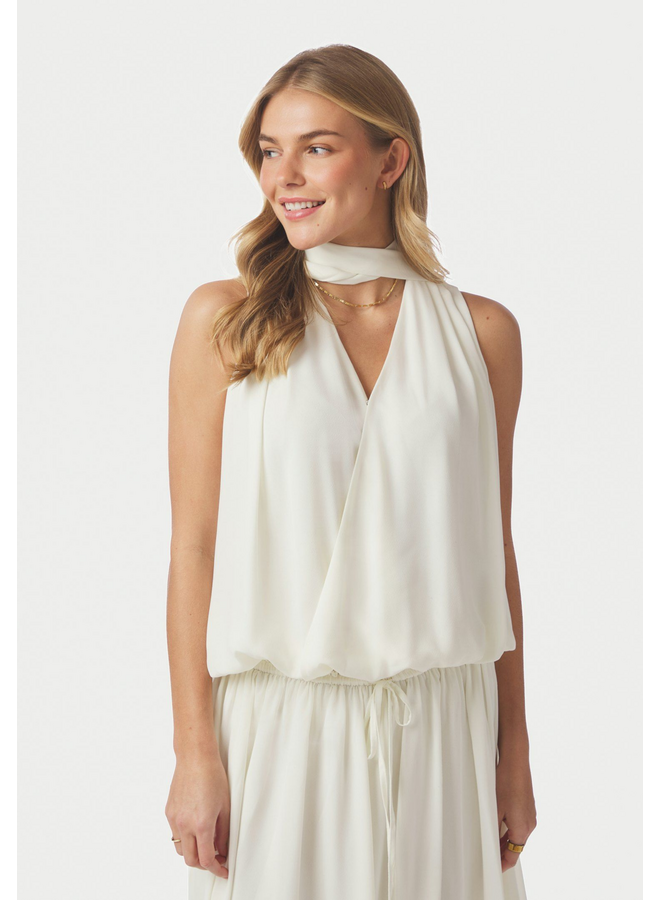 Neo Noir Inge Chiffon Top Off White