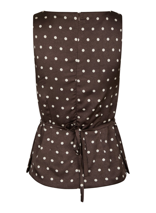 Neo Noir Nassa Big Dot Top Dark Brown