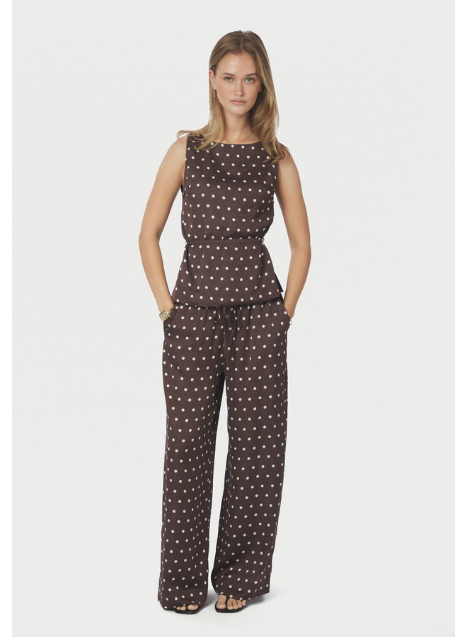 Neo Noir Nassa Big Dot Top Dark Brown