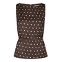 Neo Noir Nassa Big Dot Top Dark Brown