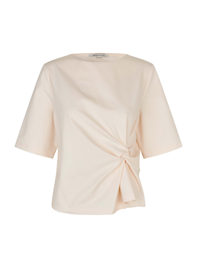Second Female Arkai Drape Tee Eggnog