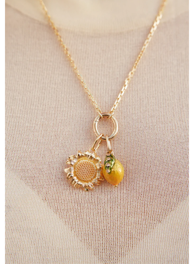 Les Néréides Golden sunflower pendant