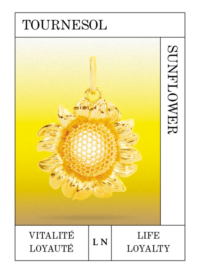 Les Néréides Golden sunflower pendant