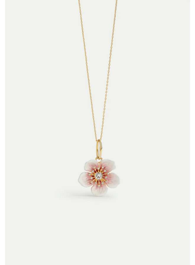 Les Néréides White Cherry Blossom Pendant