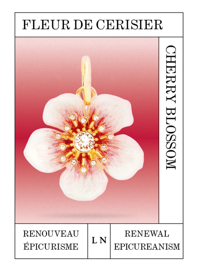 Les Néréides White Cherry Blossom Pendant