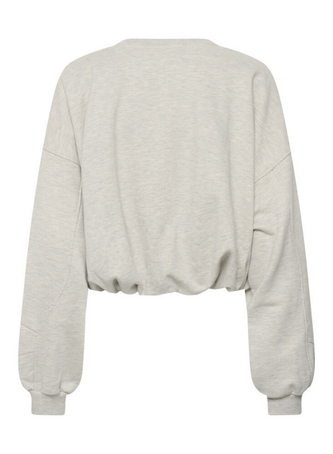 Gestuz Kahla Mel Sweatshirt Ultra Light Grey Melange