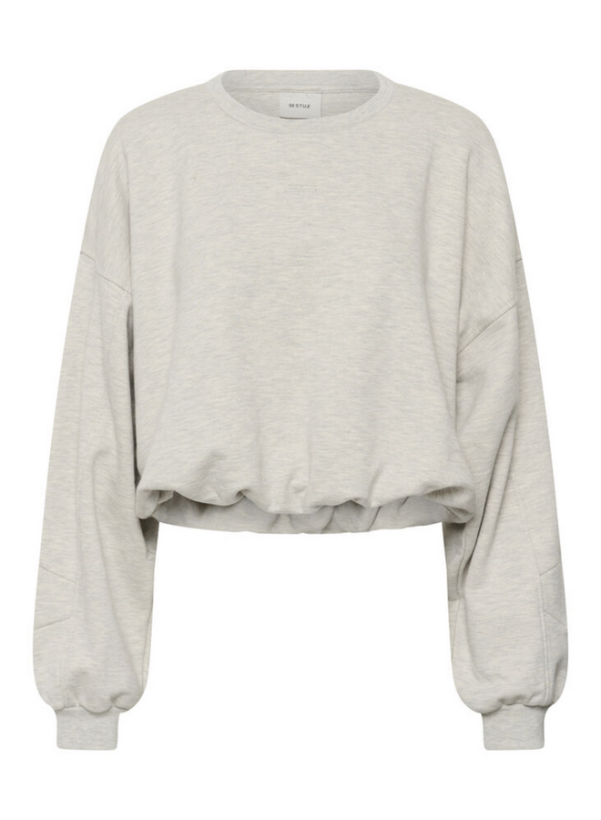 Gestuz Kahla Mel Sweatshirt Ultra Light Grey Melange