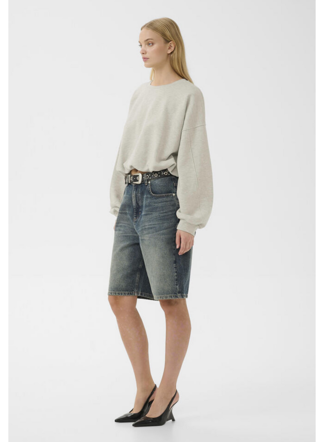 Gestuz Kahla Mel Sweatshirt Ultra Light Grey Melange