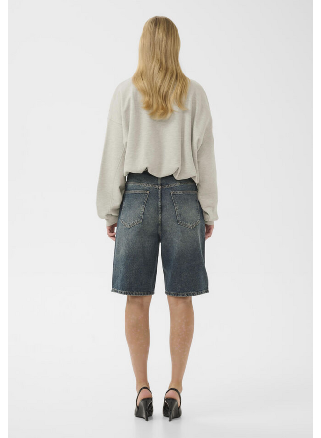 Gestuz Kahla Mel Sweatshirt Ultra Light Grey Melange