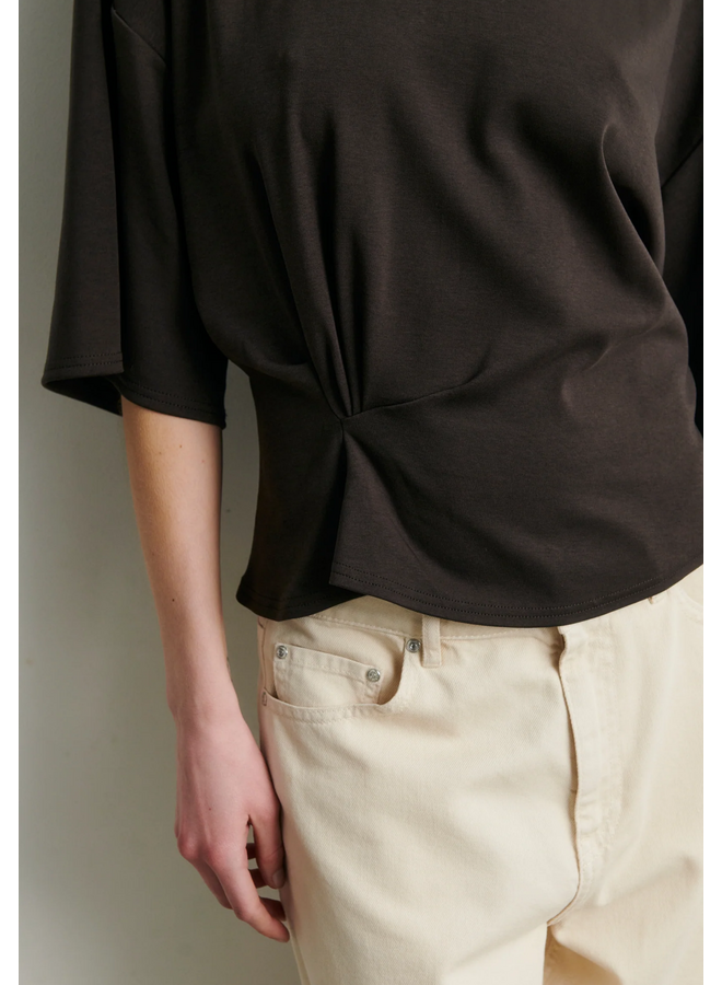 Second Female Missouri Tee Dark Brown Melange