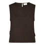 Neo Noir Svetlana Linen Top Dark Brown