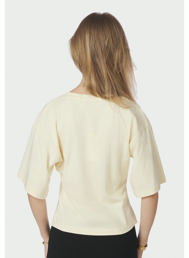 Neo Noir Asha Boxy Tee Butter Yellow